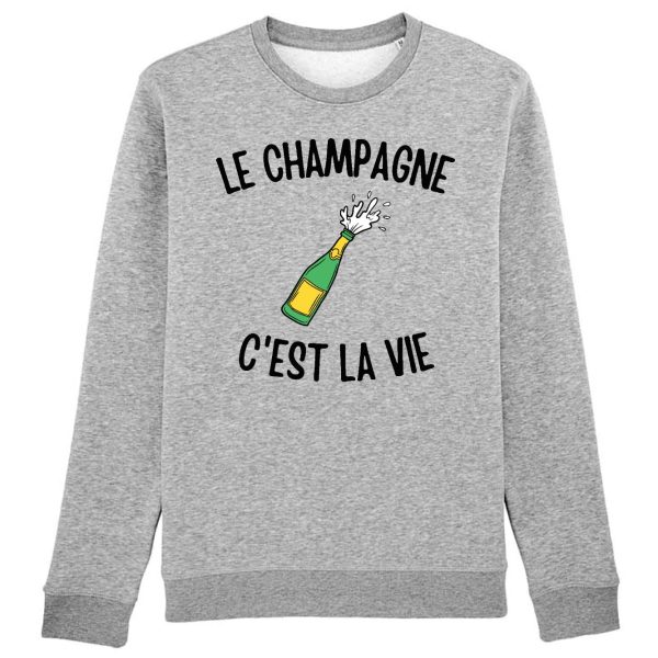 Sweat Adulte Le champagne c’est la vie