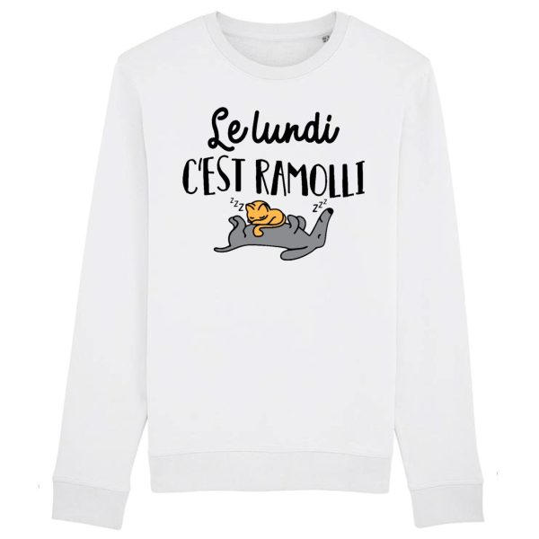 Sweat Adulte Le lundi c’est ramolli