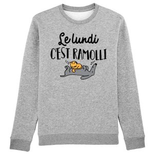 Sweat Adulte Le lundi c’est ramolli