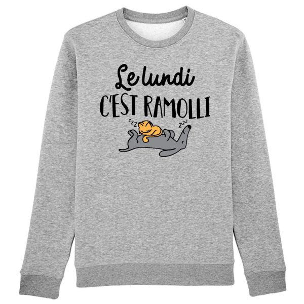 Sweat Adulte Le lundi c’est ramolli