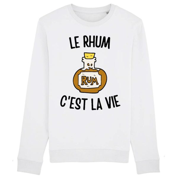 Sweat Adulte Le rhum c’est la vie