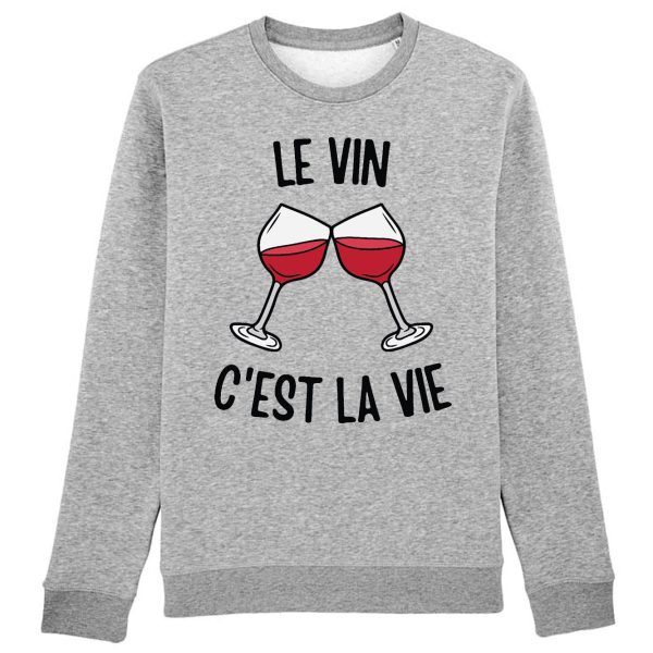 Sweat Adulte Le vin c’est la vie