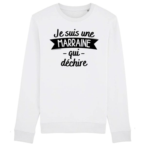 Sweat Adulte Marraine qui dechire