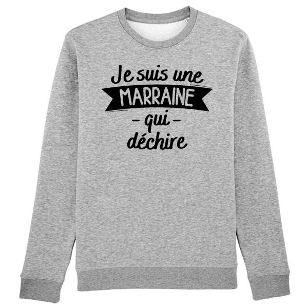 Sweat Adulte Marraine qui dechire