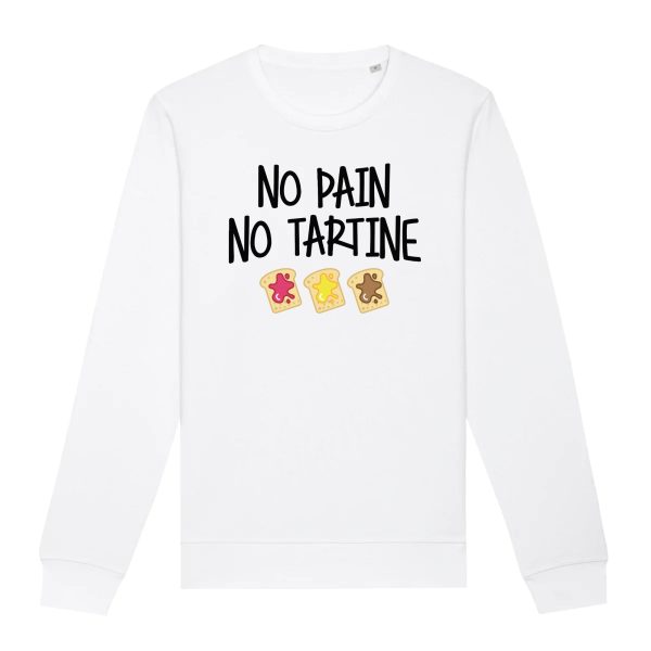 Sweat Adulte No pain no tartine