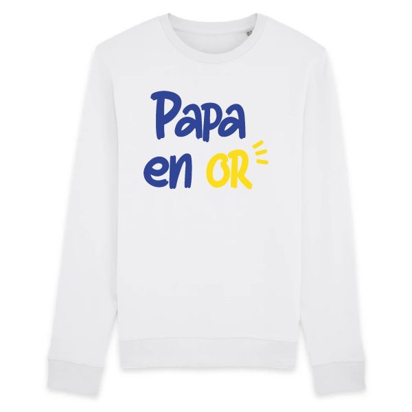 Sweat Adulte Papa en or