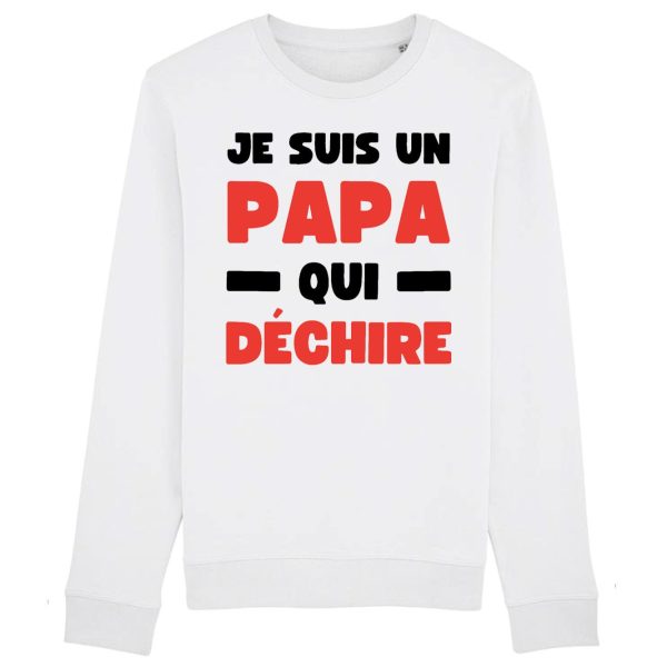 Sweat Adulte Papa qui dechire