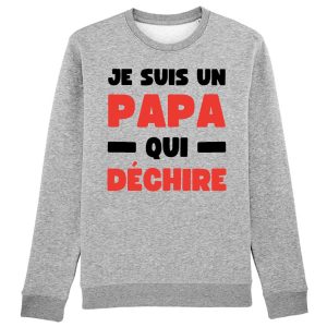 Sweat Adulte Papa qui dechire