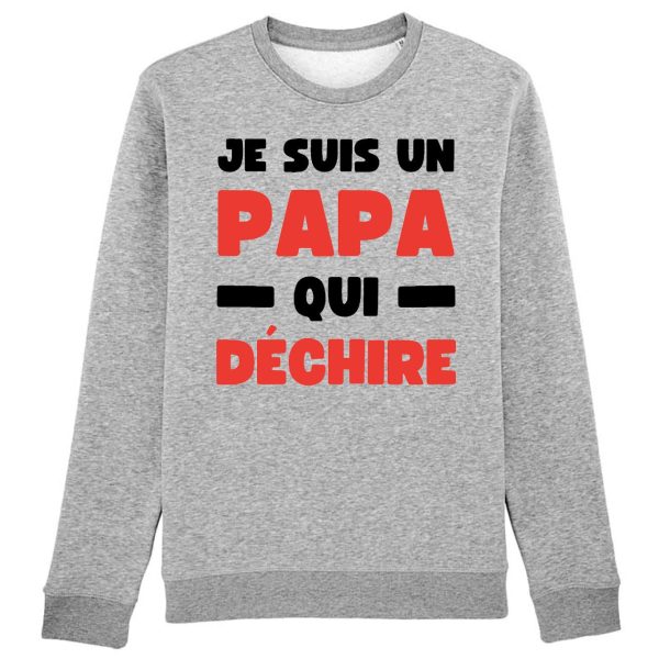 Sweat Adulte Papa qui dechire