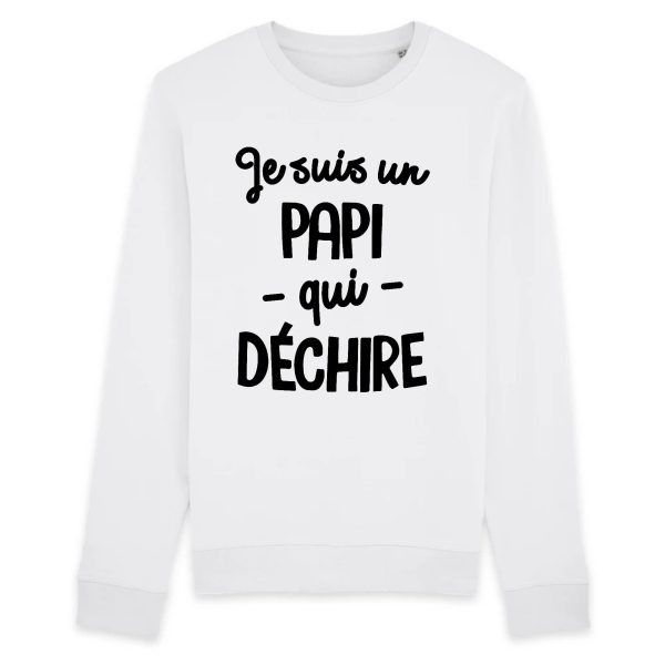 Sweat Adulte Papi qui dechire