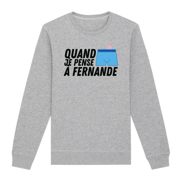 Sweat Adulte Quand je pense a Fernande