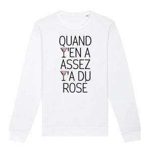 Sweat Adulte Quand yen a assez ya du rose 1