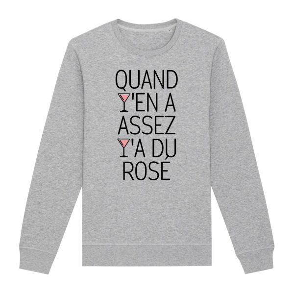 Sweat Adulte Quand y’en a assez y’a du rose