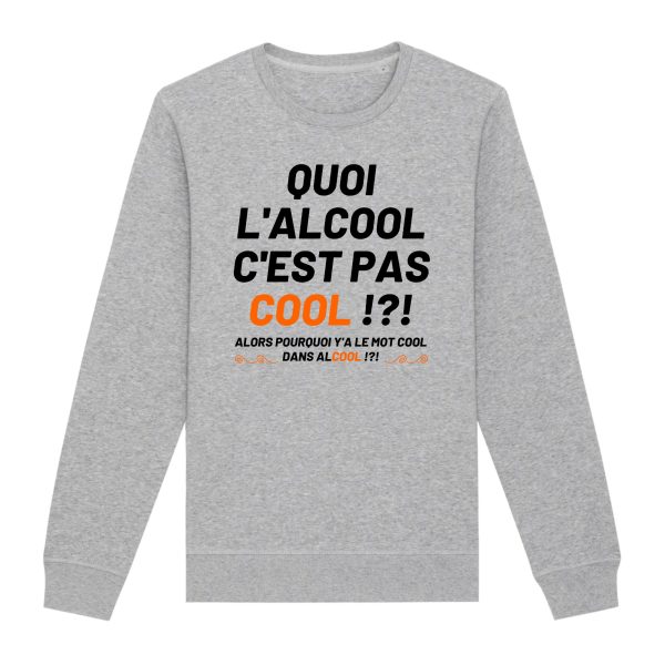 Sweat Adulte Quoi l’alcool c’est pas cool