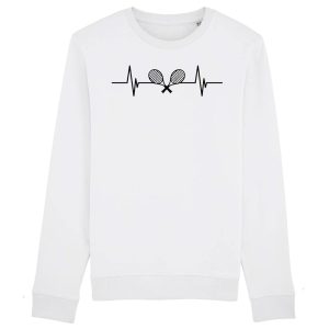 Sweat Adulte Rythme cardiaque tennis Sweat Adulte Rythme cardiaque tennis