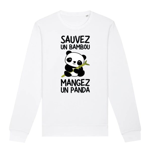 Sweat Adulte Sauvez un bambou, mangez un panda