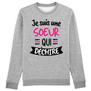 Sweat Adulte Soeur qui dechire