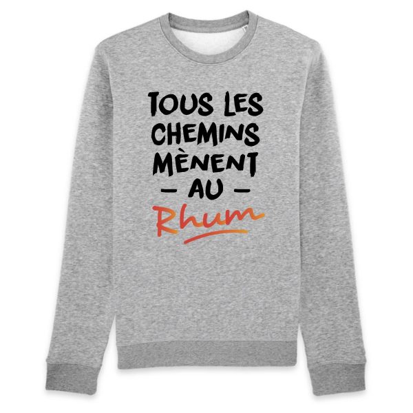 Sweat Adulte Tous les chemins menent au Rhum