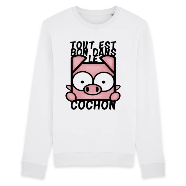 Sweat Adulte Tout est bon dans le cochon