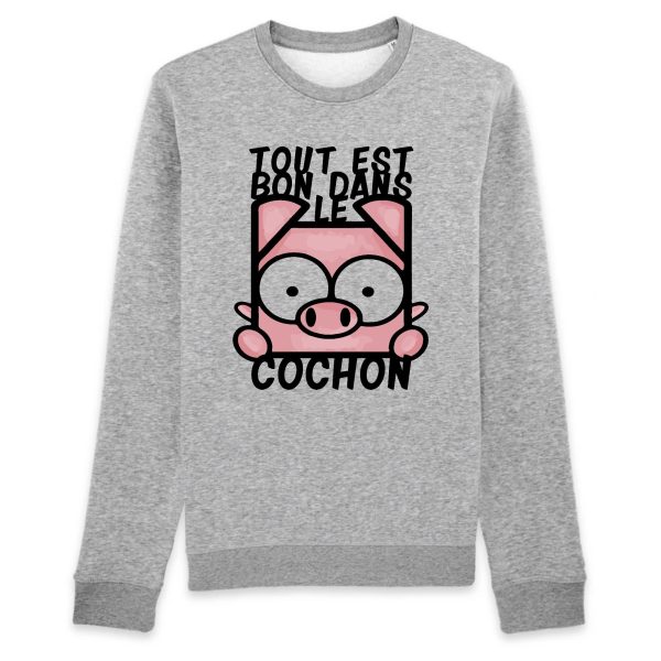 Sweat Adulte Tout est bon dans le cochon