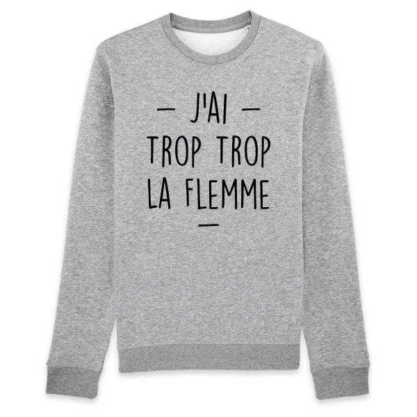 Sweat Adulte Trop la flemme