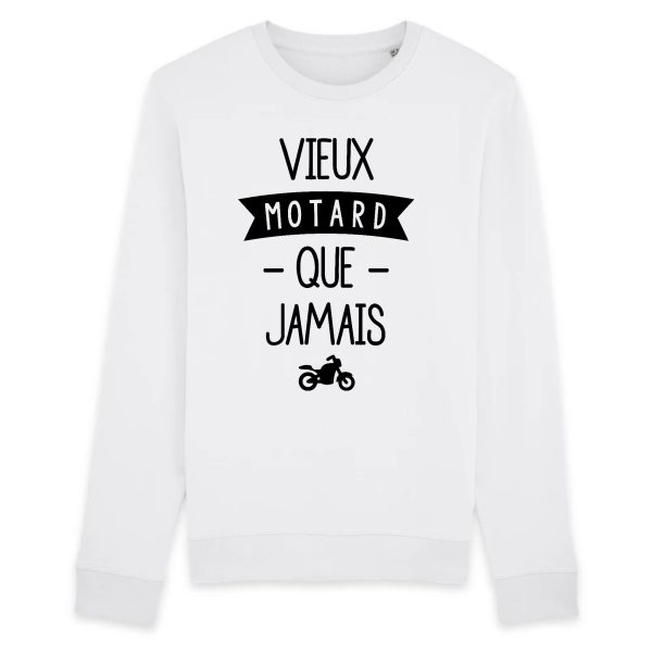 Sweat Adulte Vieux motard que jamais