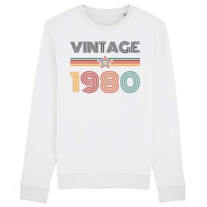 Sweat Adulte Vintage annee 1980