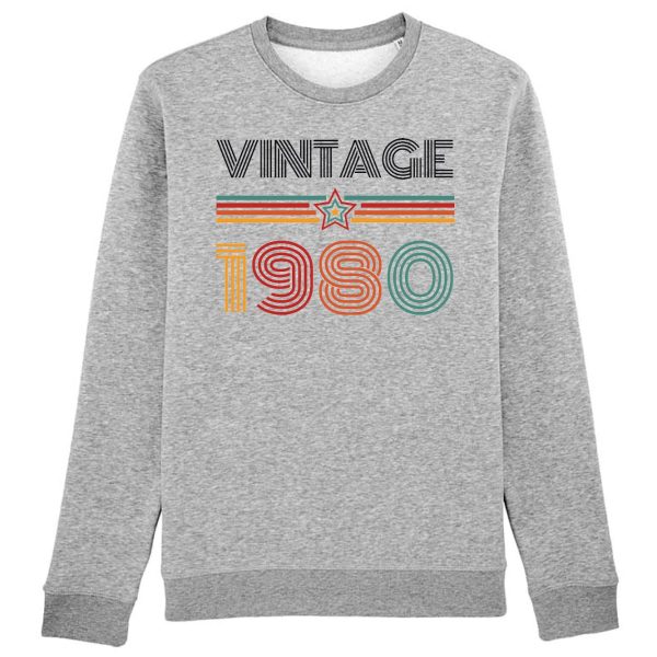 Sweat Adulte Vintage annee 1980