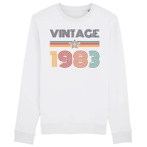 Sweat Adulte Vintage annee 1983