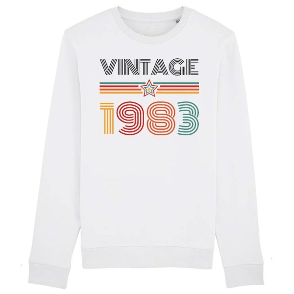 Sweat Adulte Vintage annee 1983