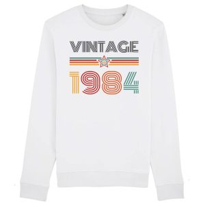Sweat Adulte Vintage annee 1984