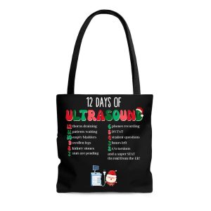 12 Days Of Ultrasound Tech Sonographer Christmas Tote Bag