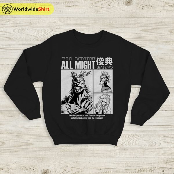 All Might Aesthetic Sweatshirt Boku No Academia Shirt BNHA Merch