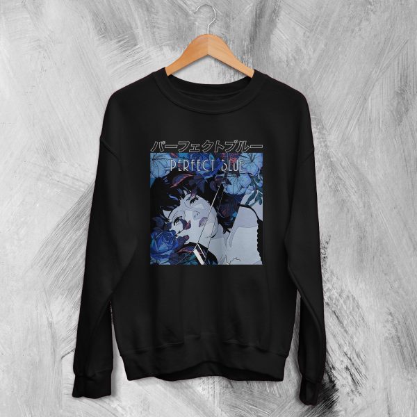 Anime Poster (1997) Perfect Blue Shirt Japanese Movie Merch Mima Kirigoe Sweatshirt