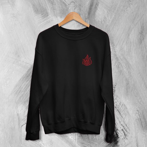 Avatar The Last Airbander Sweatshirt Fire Element Sweater Anime Logo