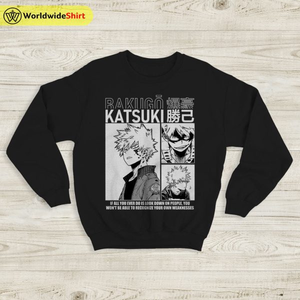 Bakugo Aesthetic Sweatshirt Boku No Academia Shirt BNHA Merch