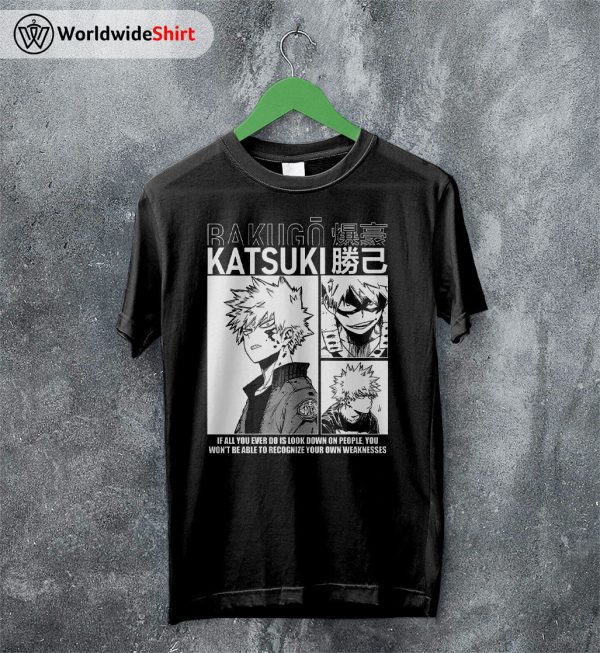 Bakugo Aesthetic T-shirt Boku No Hero Academia Shirt BNHA Merch