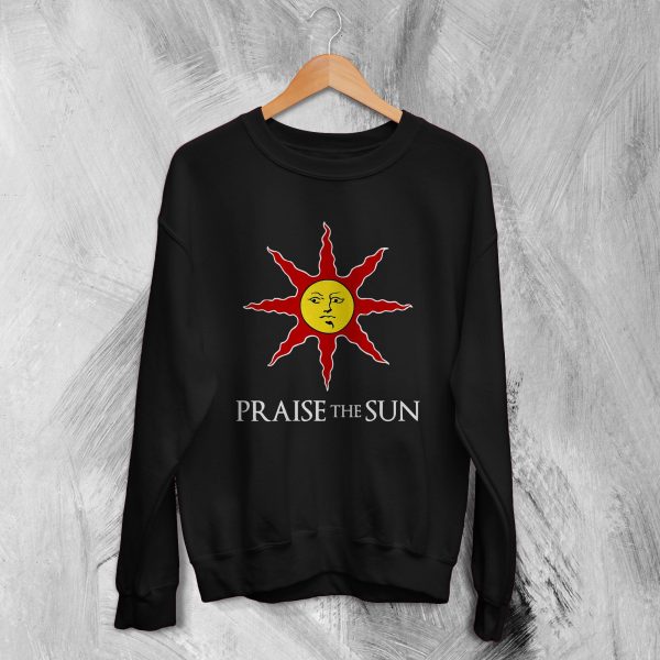 Dark Souls Sweatshirt Praise The Sun Sweater Iconic Vintage Game Merch