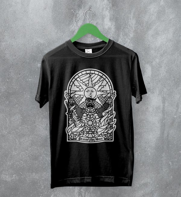 Dark Souls T-Shirt Praise The Sun Shirt Vintage Game Merchandise