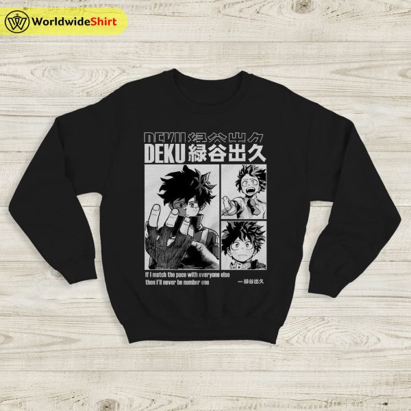 Deku Aesthetic Sweatshirt Boku No Academia Shirt BNHA Merch