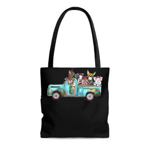 Farm Animal Truck Tote Bag
