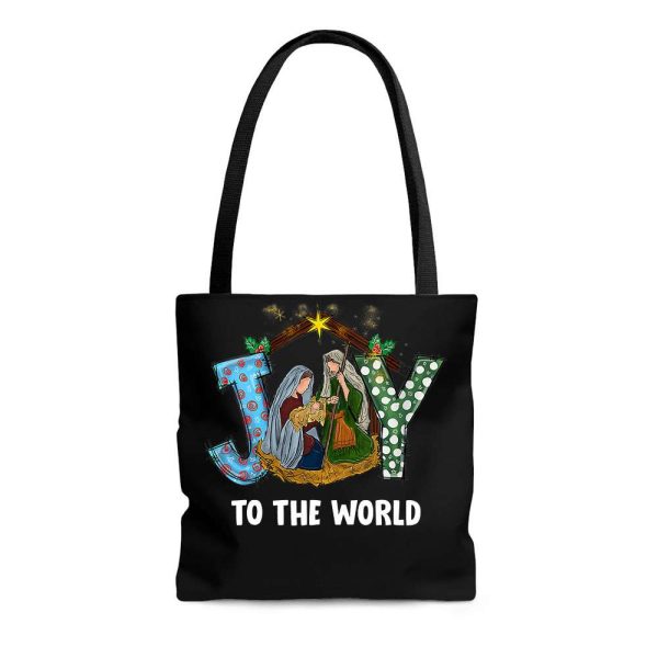 Joy To The World Baby Jesus Religious Christian Tote Bag