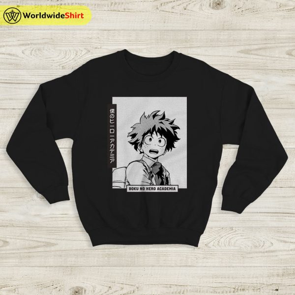 Kids Izuku Midoriya Sweatshirt Boku No Academia Shirt BNHA Merch Anime