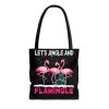 Let’s Jingle And Flamingle Christmas Tote Bag