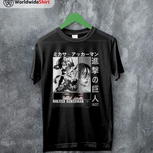 Mikasa Ackerman AOT Shirt Attack On Titan Shirt Shingeki no Kyojin T-Shirt