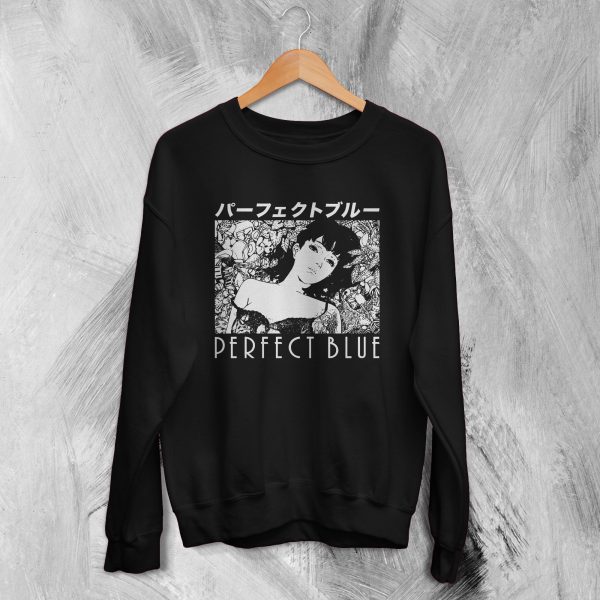 Perfect Blue Sweatshirt Mima Kirigoe Anime Merch Blue Poster (1997) Perfect Blue Shirt