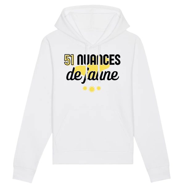 Sweat Capuche Adulte 51 nuances de jaune