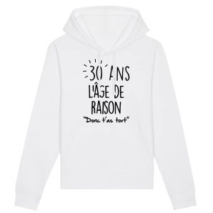 Sweat Capuche Adulte Anniversaire 30 ans