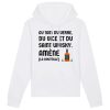 Sweat Capuche Adulte Au nom du verre du vice et du saint whisky
