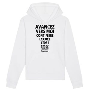 Sweat Capuche Adulte Avancez vers la perfection